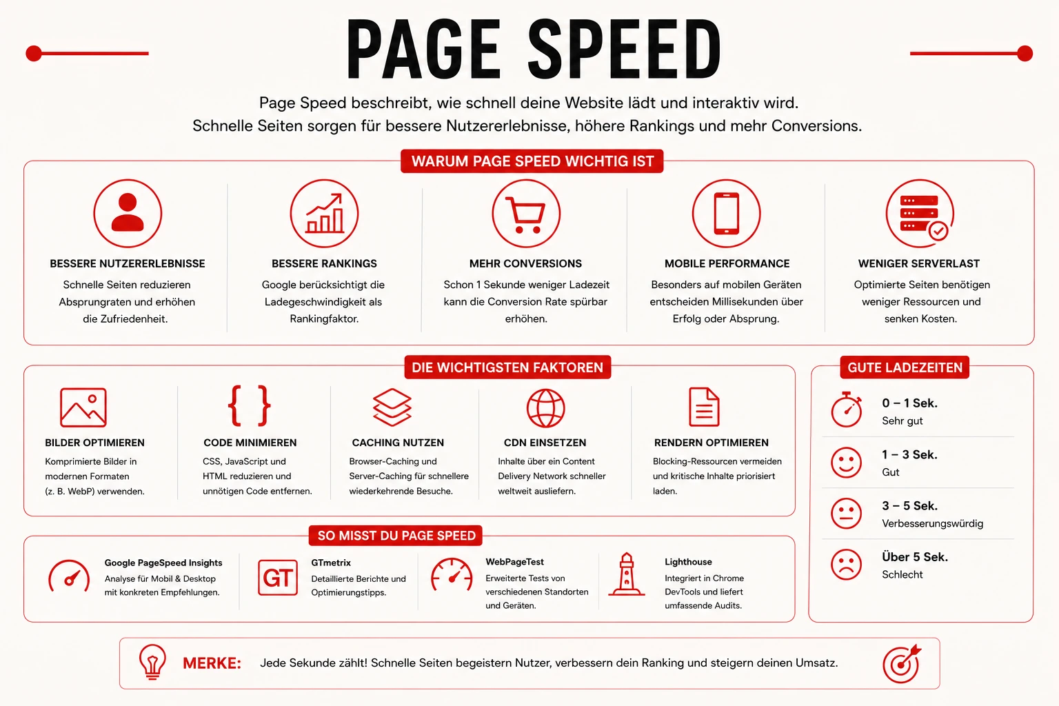 Page Speed - Ladegeschwindigkeit